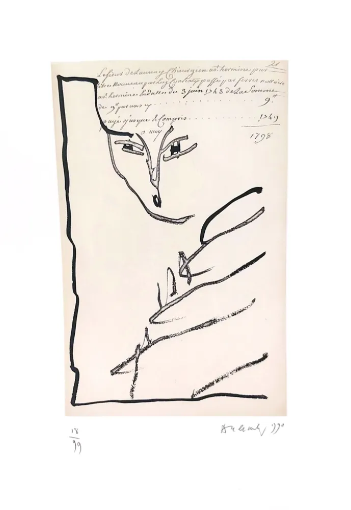 Acquaforte E Acquatinta Alechinsky - Devant notaire