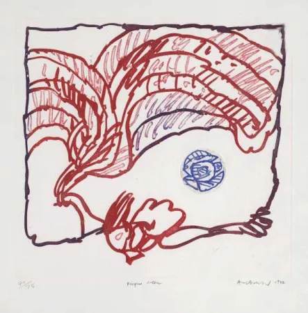 Incisione Alechinsky - Disque bleu