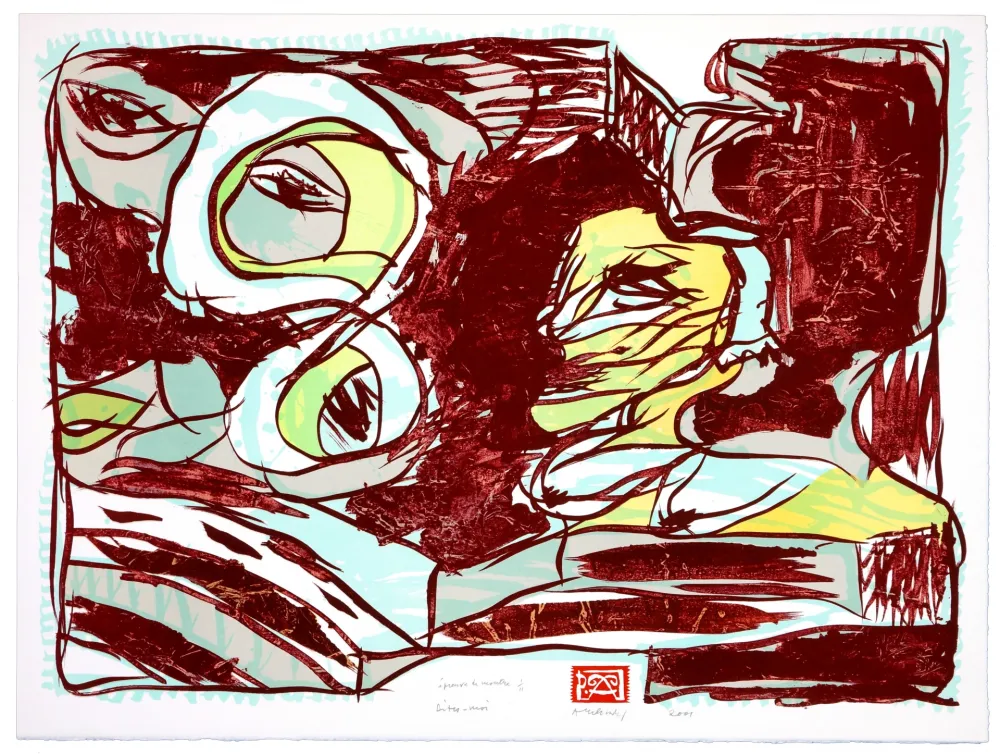 Litografia Alechinsky - Dites moi