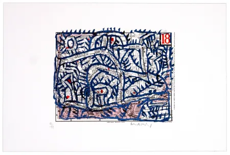 Litografia Alechinsky - Dix-huitème arrondissement (Paris)