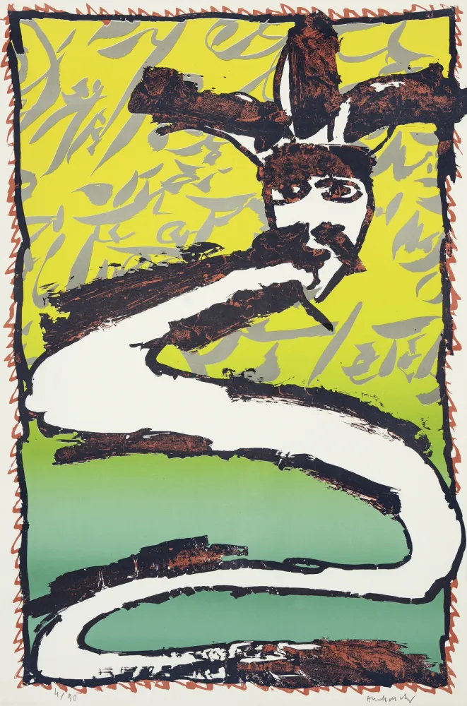 Litografia Alechinsky - Dotremont peintre de l'écriture