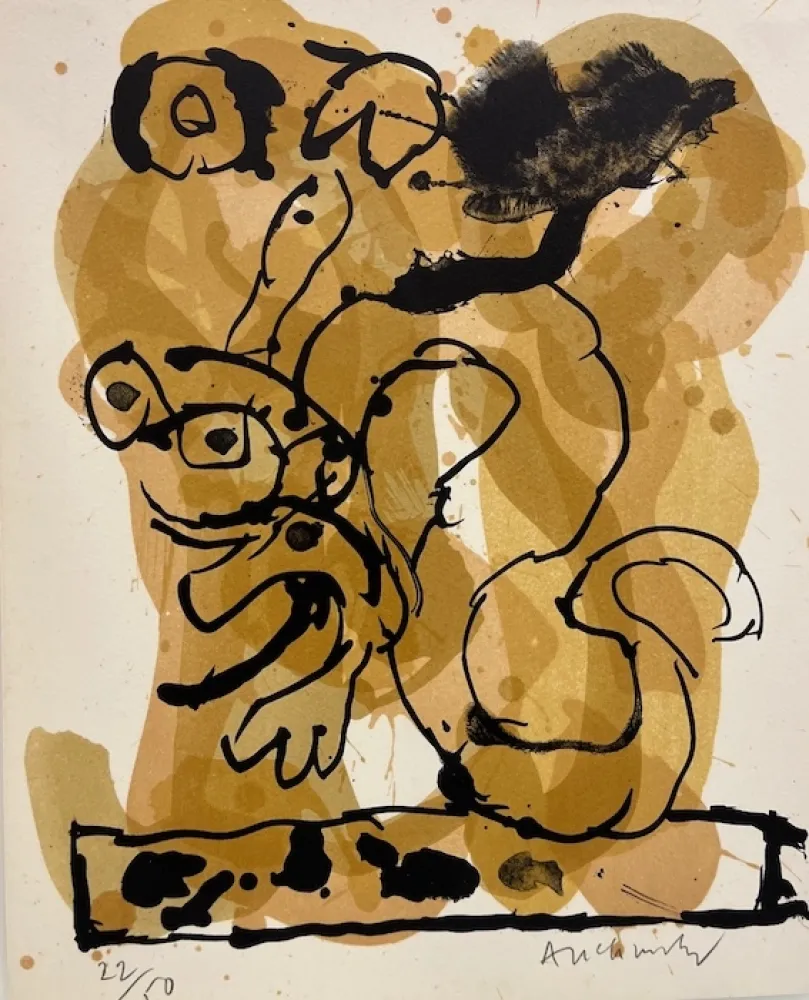 Litografia Alechinsky - Drogonnade