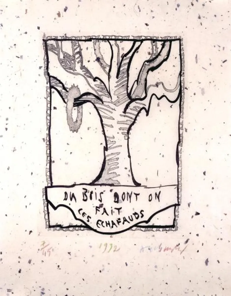 Non Tecnico Alechinsky - Du bois dont on fait les échafauds 