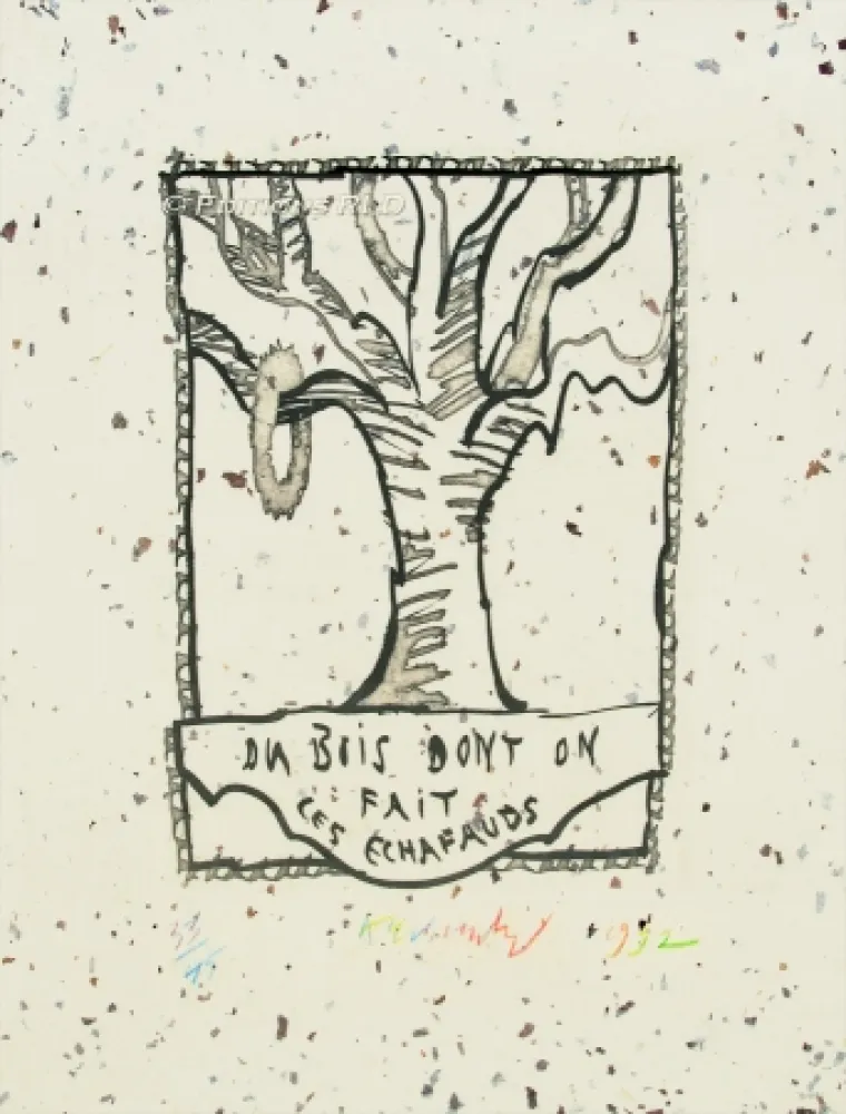 Acquaforte E Acquatinta Alechinsky - Du bois dont on fait les échafauds