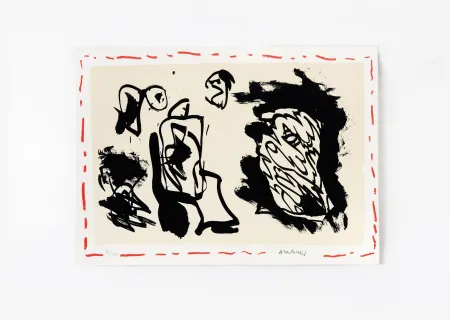 Litografia Alechinsky - D'une venue