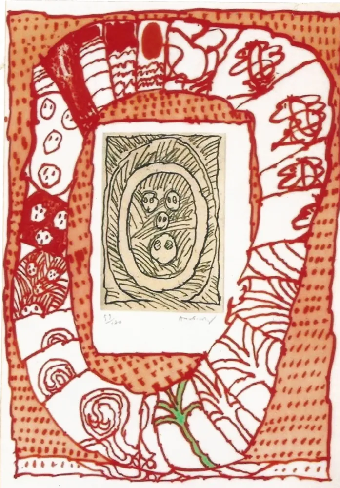 Incisione Alechinsky - Dusseldorf