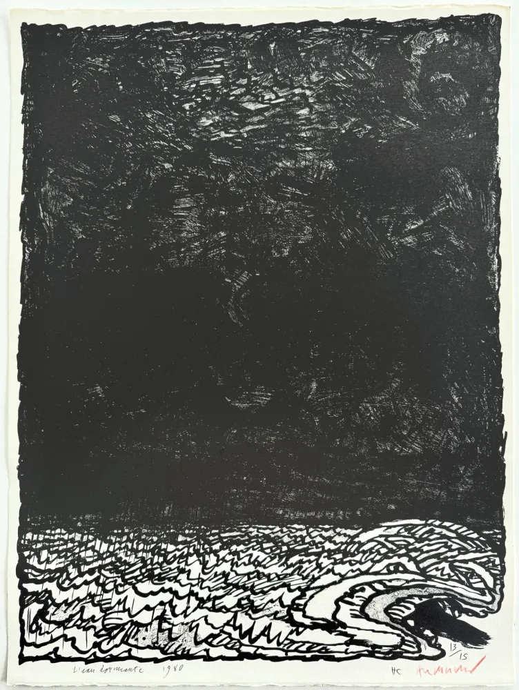 Litografia Alechinsky - Eau dormante