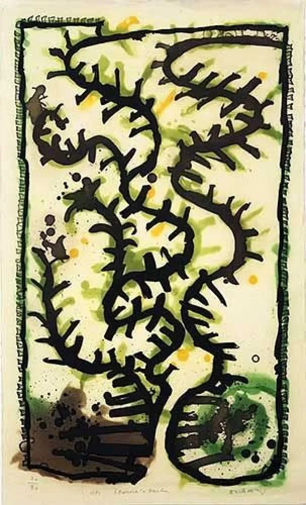 Incisione Alechinsky - Eleonora's garden