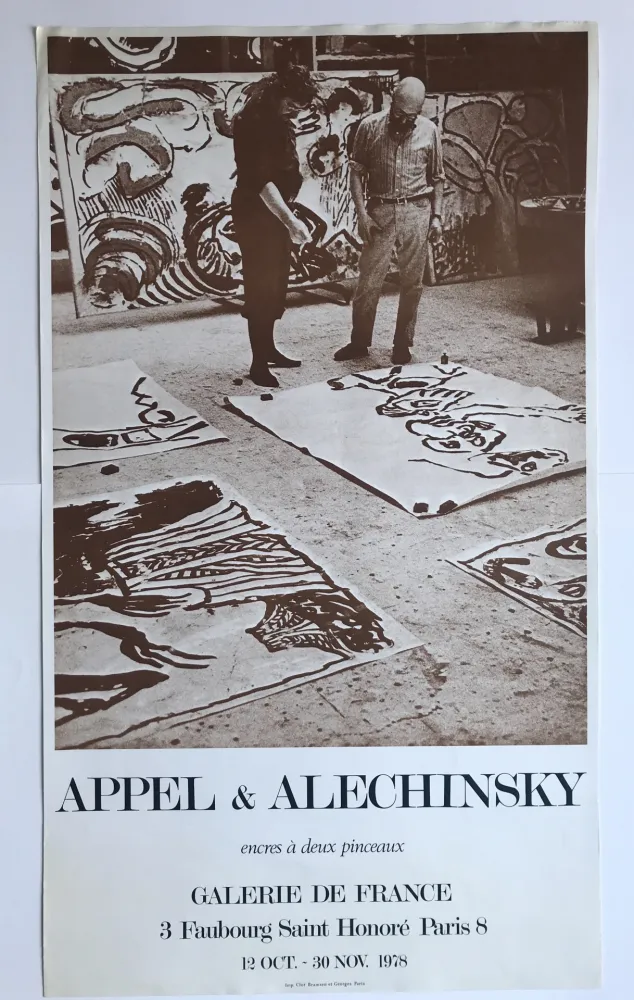 Manifesti Alechinsky - Encres à deux pinceaux / Galerie de France