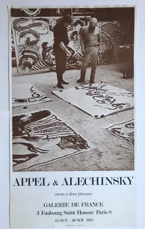 Manifesti Alechinsky - Encres à deux pinceaux / Galerie de France