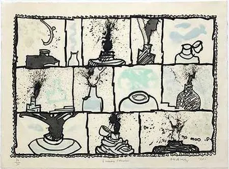 Incisione Alechinsky - Encriers témoins