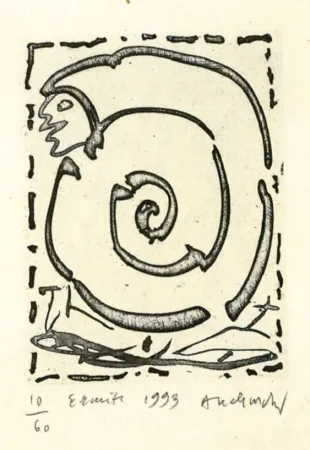 Acquaforte Alechinsky - Ermite