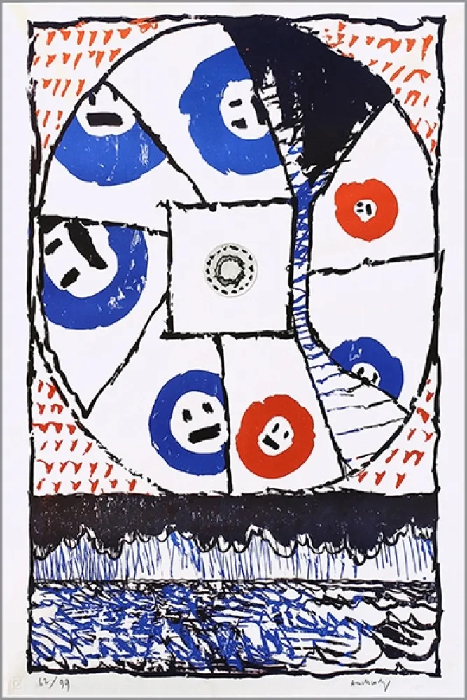 Litografia Alechinsky - Fenêtre