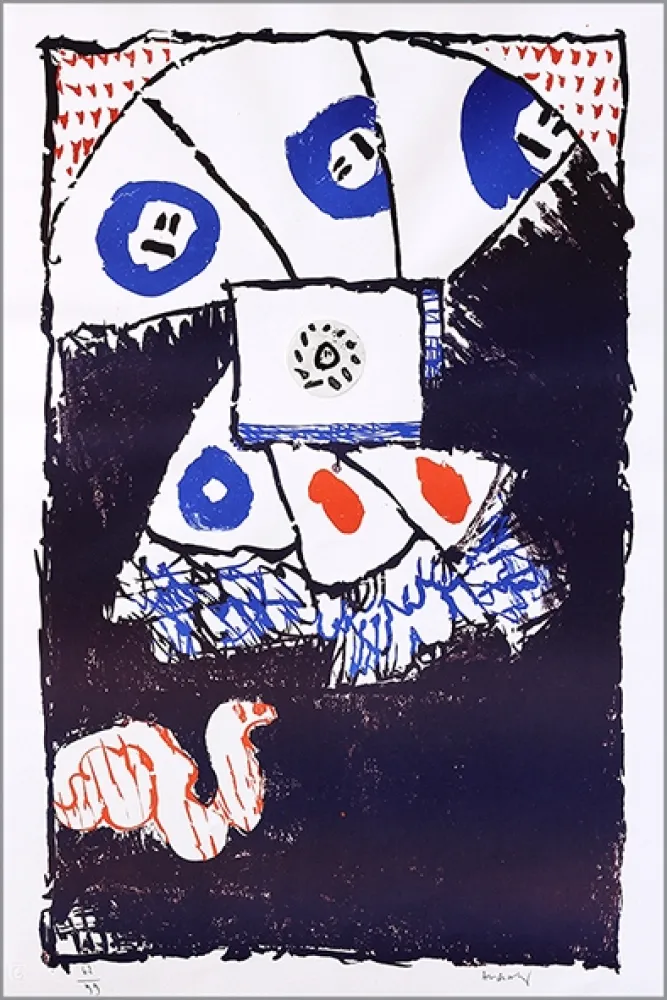 Litografia Alechinsky - Fenêtre