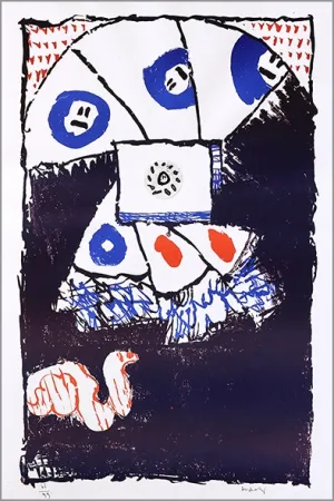 Litografia Alechinsky - Fenêtre