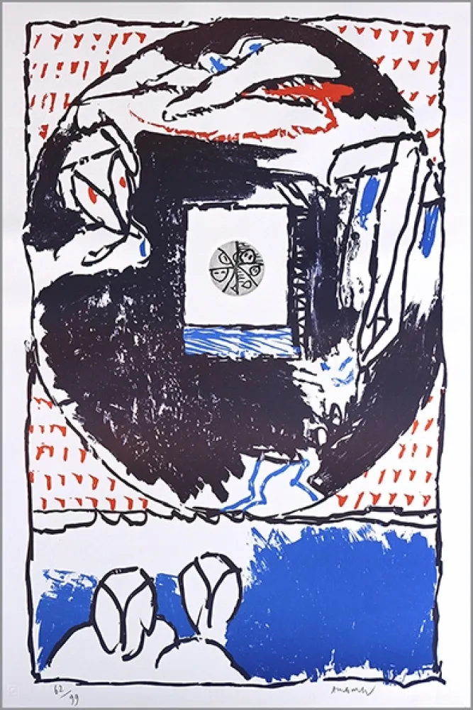 Litografia Alechinsky - Fenêtre