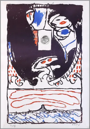 Litografia Alechinsky - Fenêtre