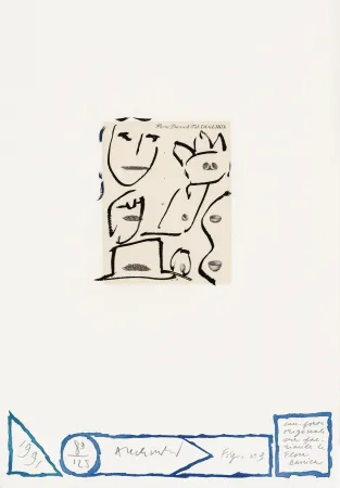 Acquaforte Alechinsky - Flore danoise 03 - Pavane noctambule