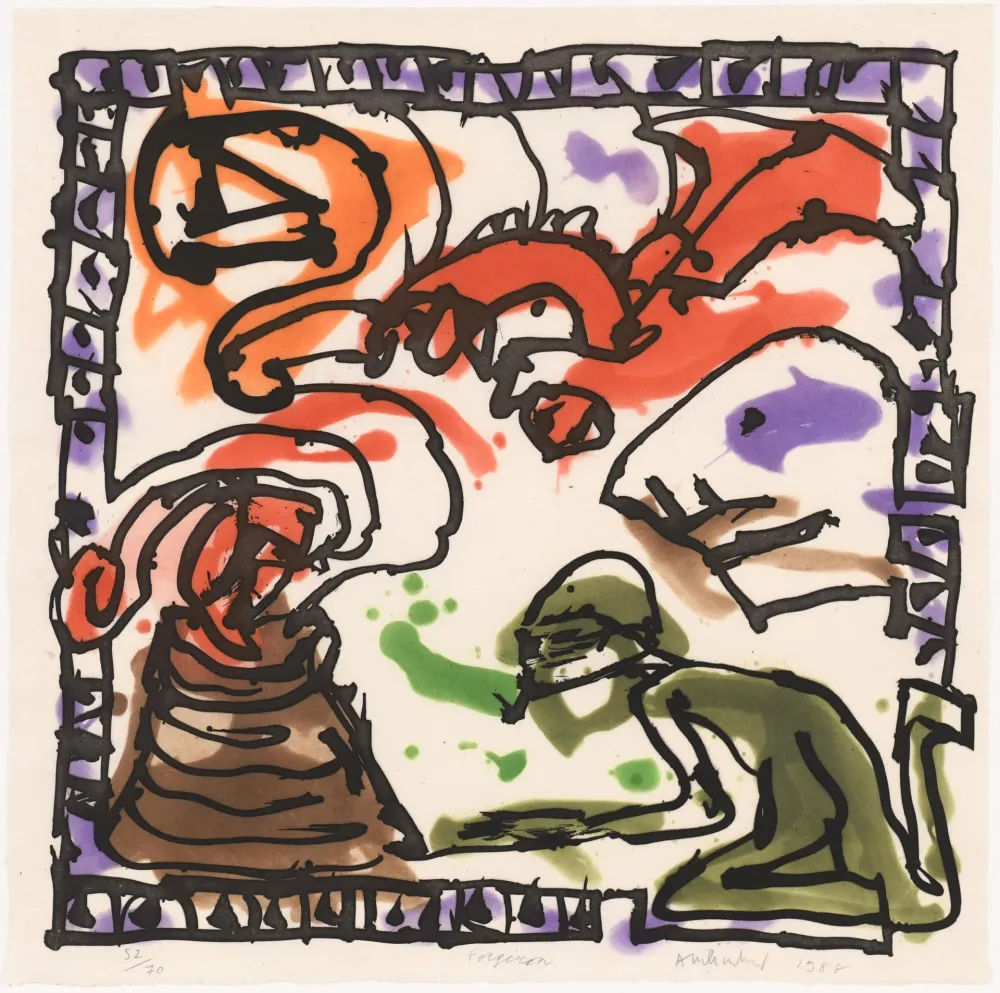 Acquaforte E Acquatinta Alechinsky - Forgeron