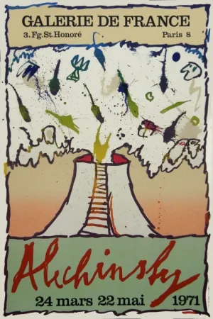 Litografia Alechinsky - Galerie de France exhibition poster