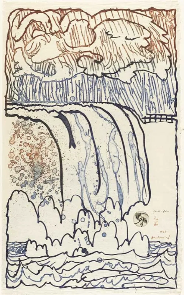 Incisione Alechinsky - Garde Fou