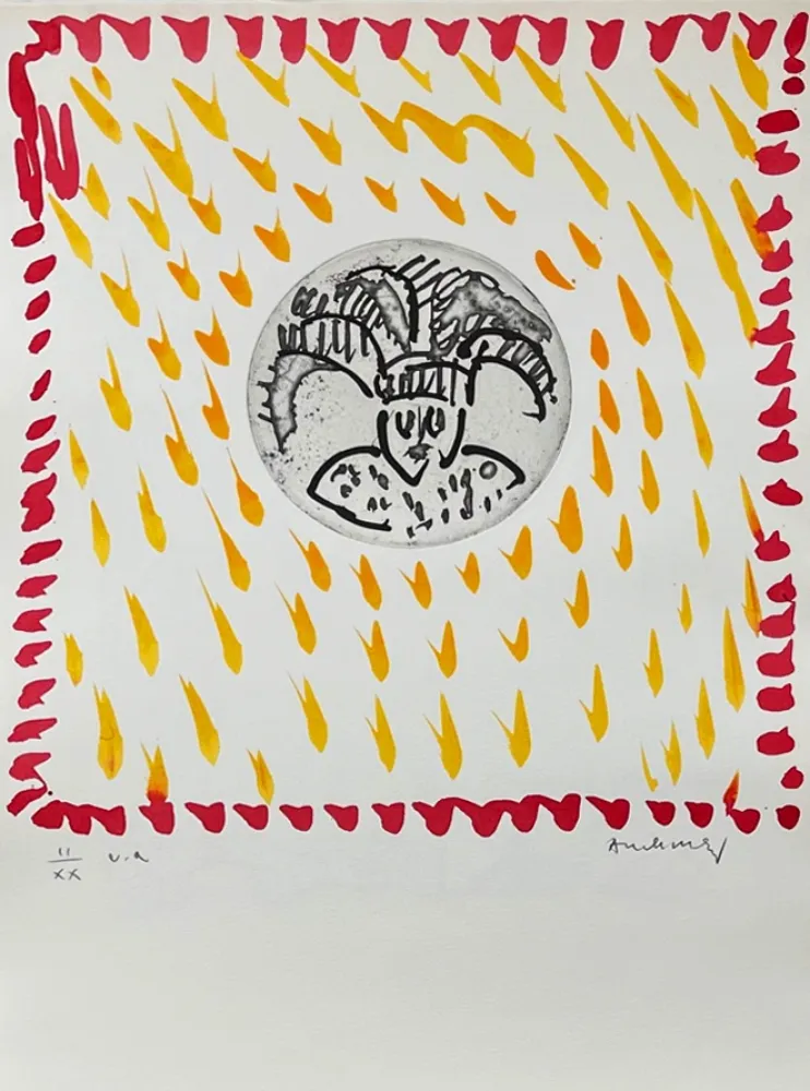 Incisione Alechinsky - Gille de Binche