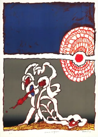 Litografia Alechinsky - Gnome et Gnose 2