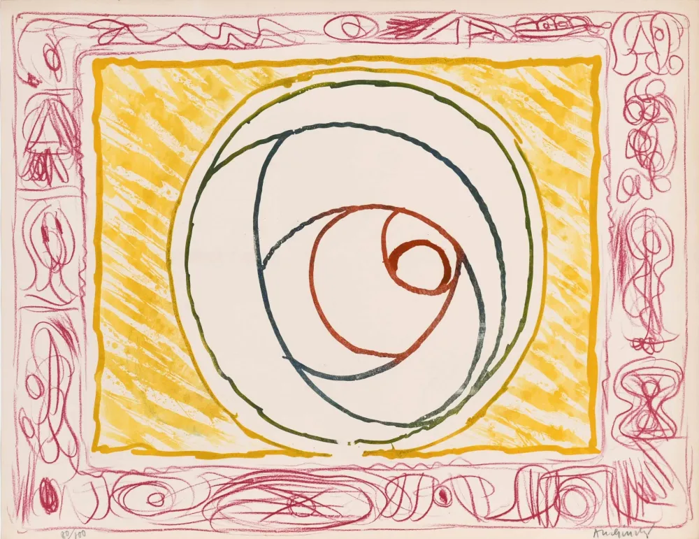 Acquaforte Alechinsky - Graffiti Sélénite