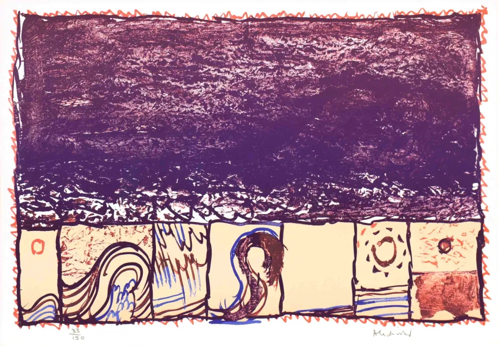 Litografia Alechinsky - Grain 