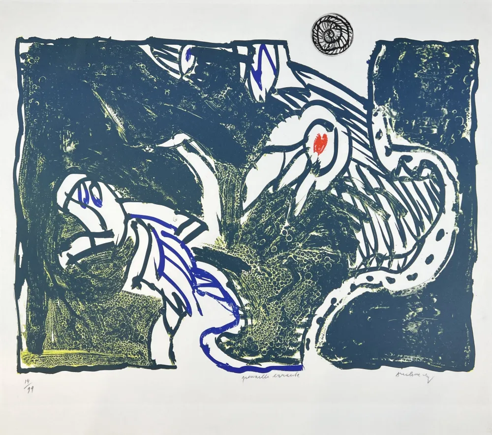 Multiplo Alechinsky - Grenouille errante