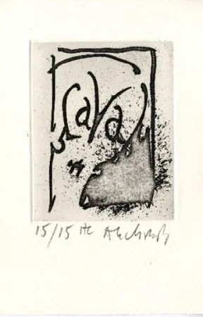 Acquaforte E Acquatinta Alechinsky - Homere est morte