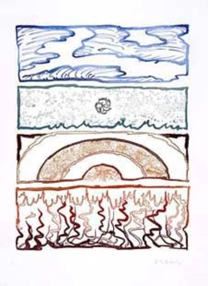 Incisione Alechinsky - Idem polychrome