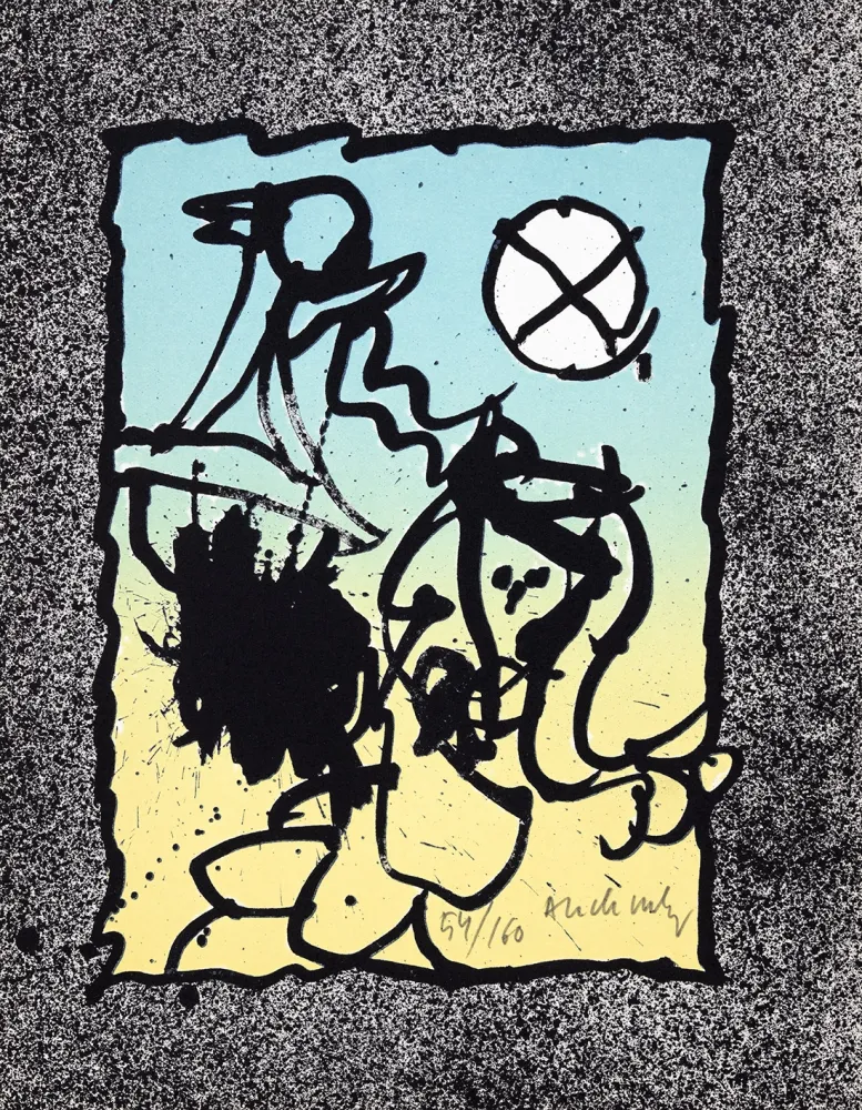 Litografia Alechinsky - Infeuilletables 5 (les)