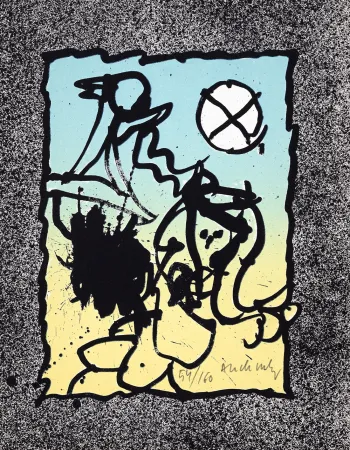 Litografia Alechinsky - Infeuilletables 5 (les)