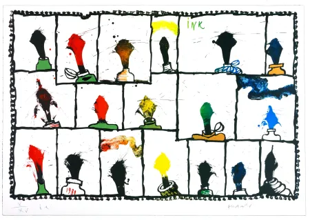 Litografia Alechinsky - Ink