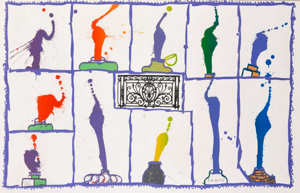 Litografia Alechinsky - Ink