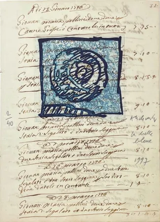 Incisione Alechinsky - La belle bleue