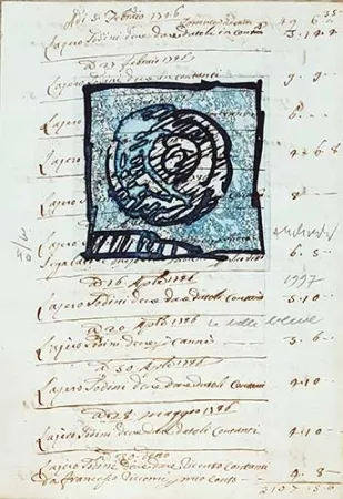 Incisione Alechinsky - La belle bleue