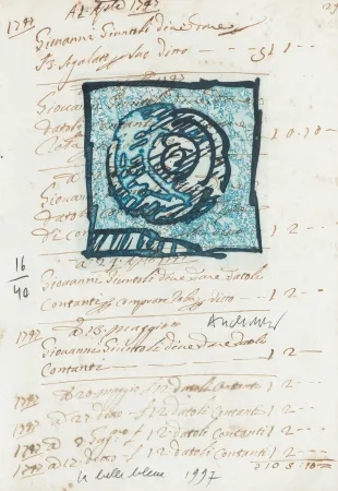 Incisione Alechinsky - La belle bleue