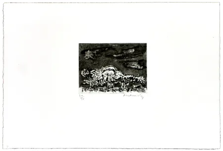 Acquaforte Alechinsky - La boule de feu