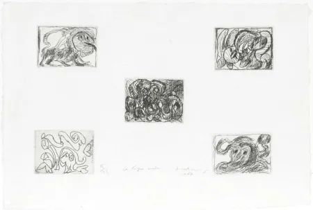 Acquaforte Alechinsky - La ligne seule