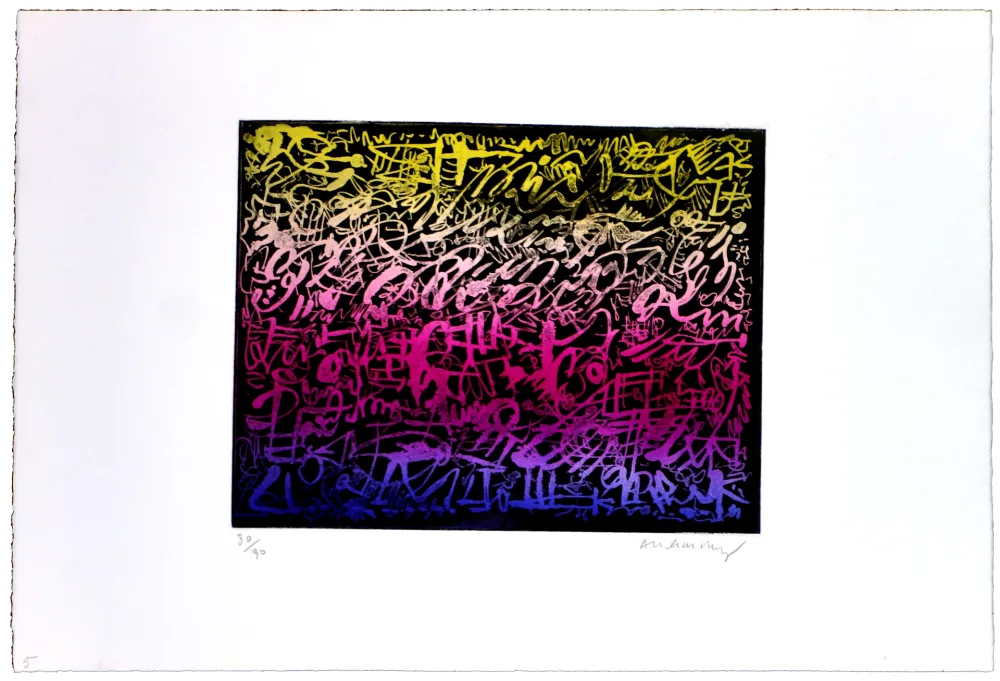 Acquaforte Alechinsky - La nuit