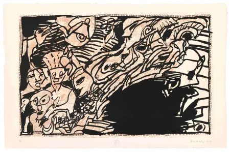 Acquaforte Alechinsky - La Prise à Revers