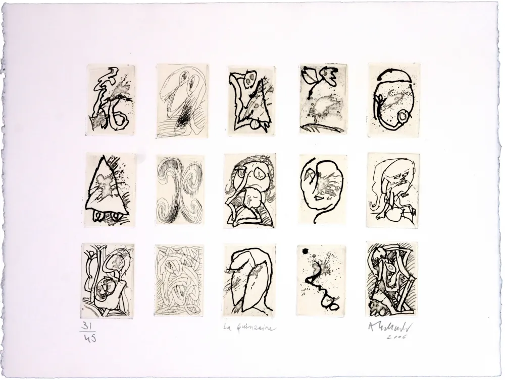 Incisione Alechinsky - La Quinzaine