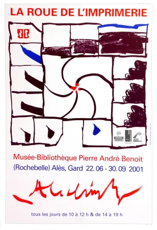 Manifesti Alechinsky - La Roue de l'imprimerie