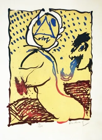 Litografia Alechinsky - LA TAILLE DOUCE