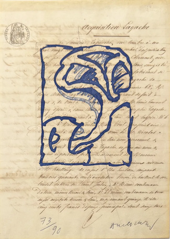 Incisione Alechinsky - La vie comme elle tourne