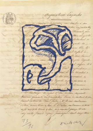 Incisione Alechinsky - La vie comme elle tourne