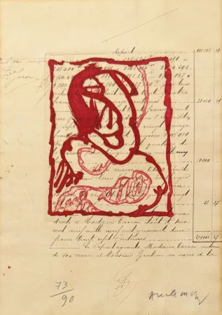 Incisione Alechinsky - La vie comme elle tourne