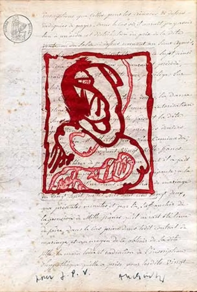 Incisione Alechinsky - La vie comme elle tourne